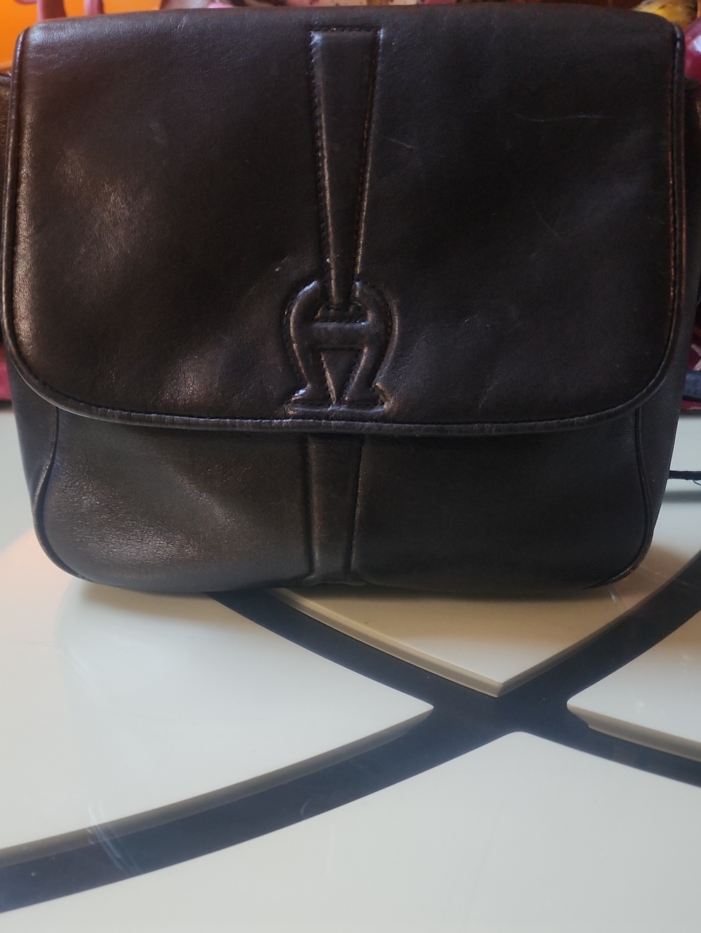 Etienne Aigner Black handbags Shoulder Bag vintage Soft Leathe GUC